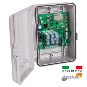 Traffic Light Controller For Two Traffic Lights | Suitable For Alternating One Way Road | ACNSEM3L Made in Italy by Stagnoli | 2 Traffic Lights Easy Traffic Flow Control | Specially designed for alternating one-way roads in apartment buildings (e.g. ramps), company and car park contexts. ACNSEM3L-24V