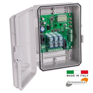 Versatile Traffic Management Electronic Controller | Dual Traffic Light Control | Ideal for Alternating One-Way Roads | Made in Italy by Stagnoli | 24V Traffic Flow Control with 2 Lights Suitable for Solar Application | Perfect for Alternating One-Way Roads in Apartments, Ramps, and Car Parks | ACNSEM3L-24V