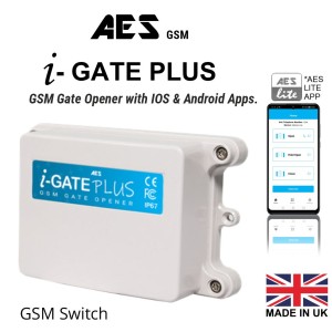 i-GATE Plus - GSM Gate Opener with IOS and Android Apps  (4G/VoLTE Compatible). Advance 4G GSM Switches