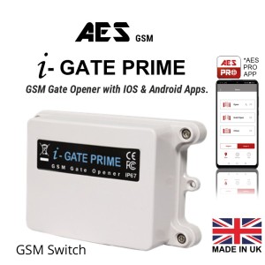 i-GATE Prime - GSM Gate Opener with IOS and Android Apps (4G/VoLTE Compatible). Advance 4G GSM Switches