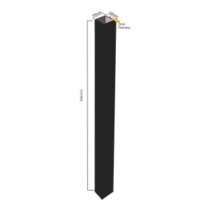 100x100x2660mm Post incl Post Cap