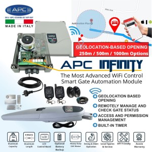 Super Duty Italian Made STARK6 wi-fi Gate Automation Kit With The Most Advanced Smart Gate Automation Control Wi-Fi Module APC Infinity.