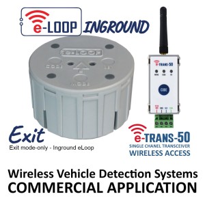 Inground eLoop Wireless Vehicle Detection System - Commercial e-Loop (Exit Mode-only loop available) Automatic Gate Vehicle Access Control | Wireless In Ground Loop Detector, Vehicle Sensor