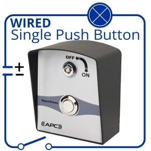 APC Wired Single Push Button Switch with Key Issolation