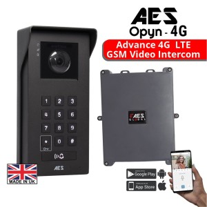Direct to Smartphone Advanced 4G LTE GSM Video Intercom System With Call Button and Keypad | QR Code Access | Activity Log | Motion Detection | Two Relays | Google Home & Alexa Integration | 4G GSM Video Door Bell, Secure Smart Access Control via Mobile APP and Keypad