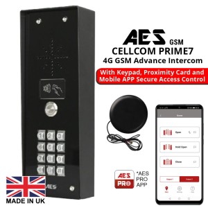 Advanced GSM Audio Intercom System With Call Button, Keypad And Proximity Reader | Wireless GSM Door Station Secure Smart Access Control | Free Smartphone App