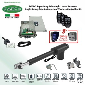 Single Swing Gate Opener Wireless Controler Gate Automation System
