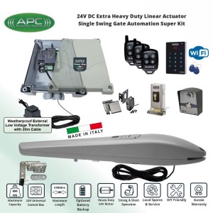 Secure Access Electric Gate Opener Kit with Electric Gate Lock. APC Gate Automation System