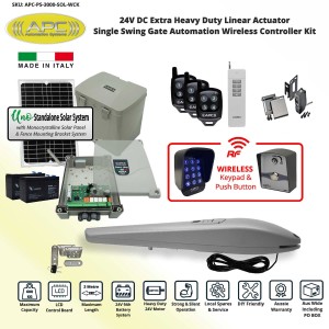 Single Swing Solar Powered Gate Opener