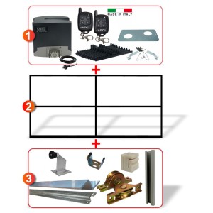 3m Driveway Entrance Front Gates Frame Including Hardware and Sliding Gate Opener System Melbourne
