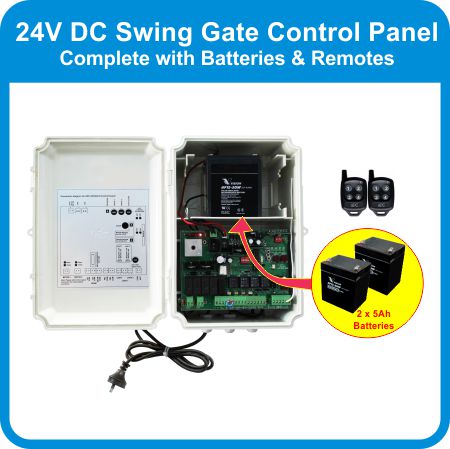 APC 24V DC Swing Gate Control Box Kit