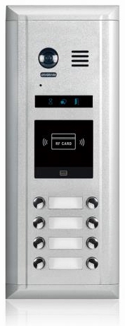 8 Button Direct Door Station with RFID Reader