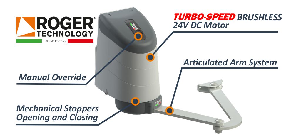Extra Heavy Duty Single Gate Opener 