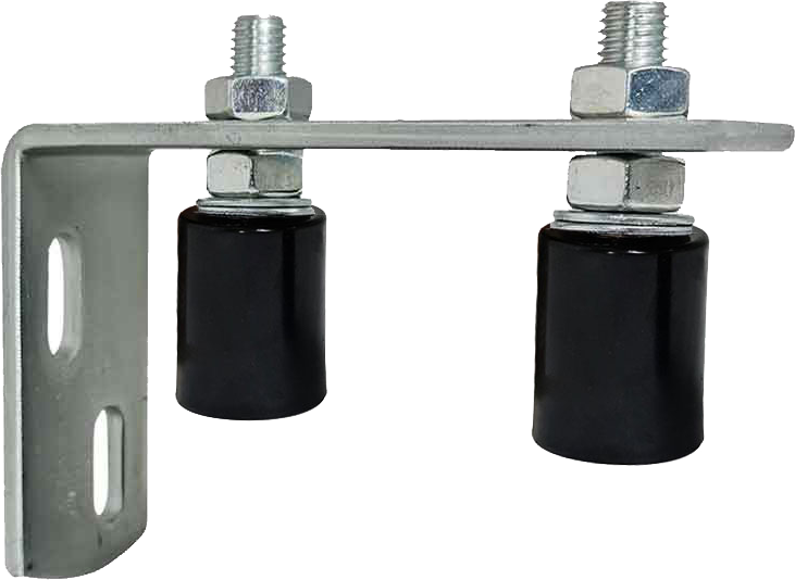 40mm x 30mm Nylon Rollers & Bracket 