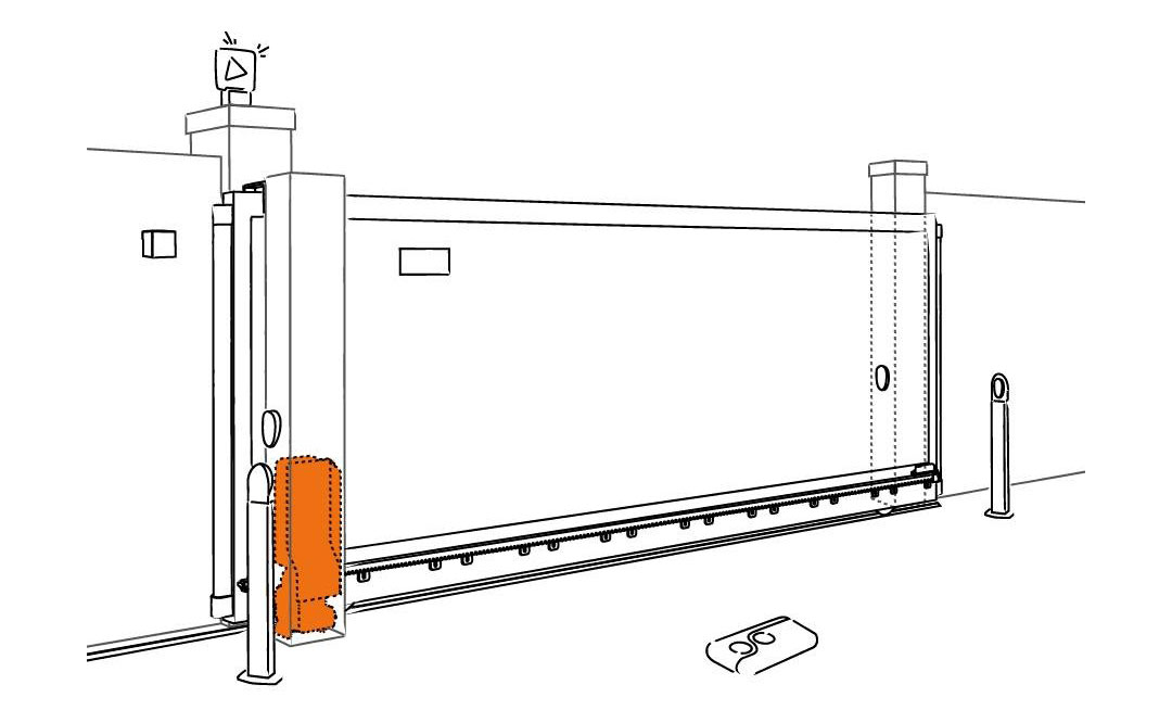 In-Post Invisible Brushless 24V Ultra-High Speed Automatic Sliding Gate Opener