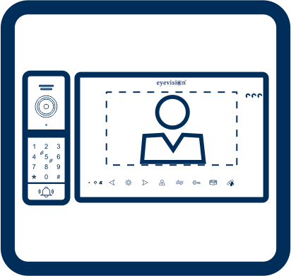 Video Intercom Systems, Eyevision® Intelli Series Smart Intercom Systems with 120­° Standard Outdoor Station and 7" Monitor (Smartphone & Monitor)