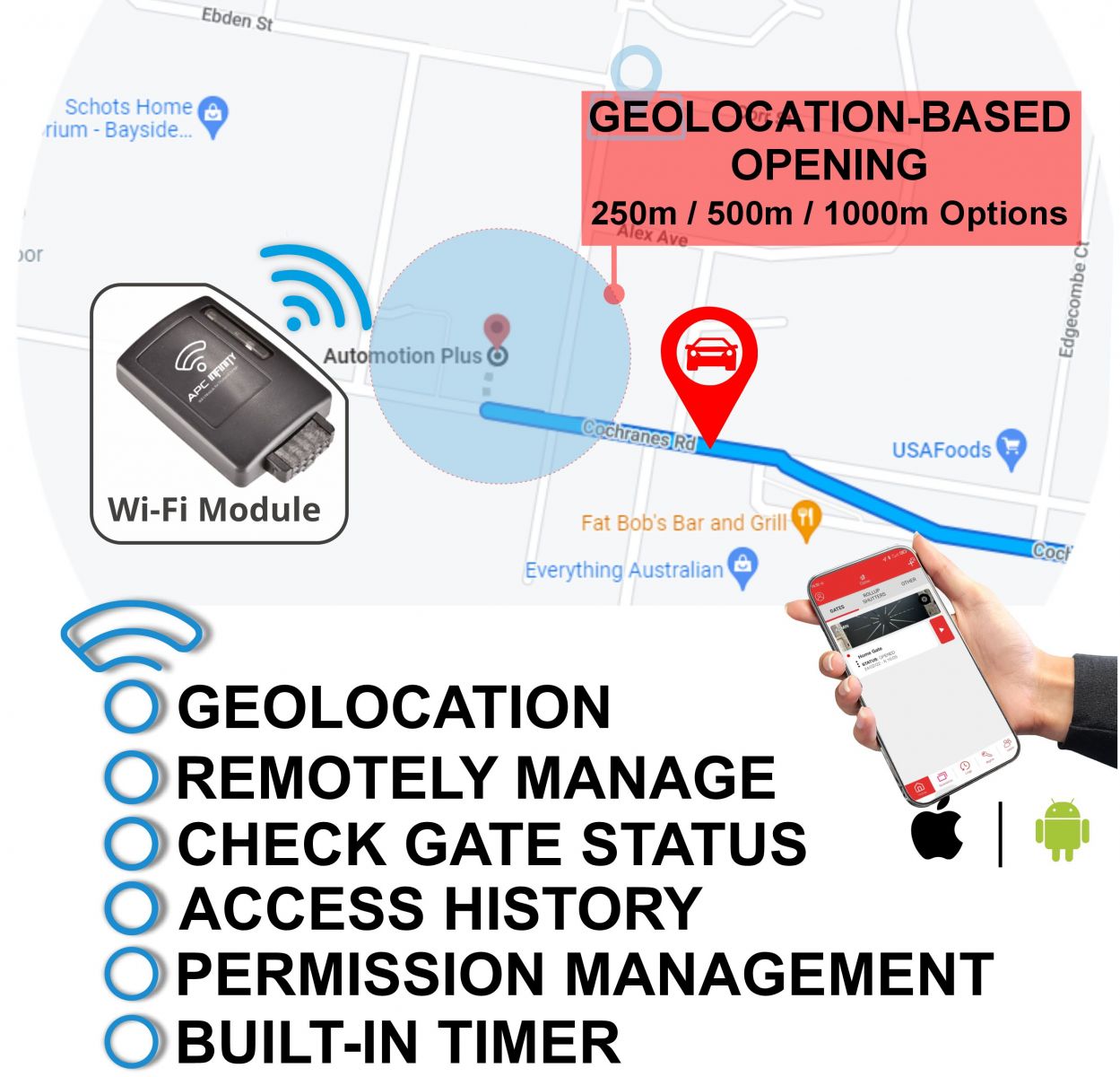 APC Infinity Smart Gate Automation Management Wi-Fi Module