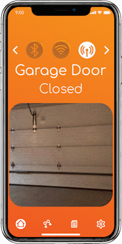 Smart garage door camera
