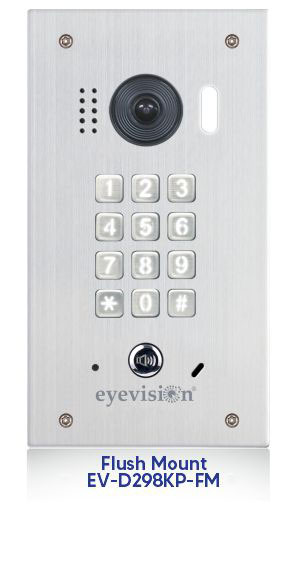 Eyevision® 2 Wire Wide 170° Camera Angle Fish Eye Intercom Door Station